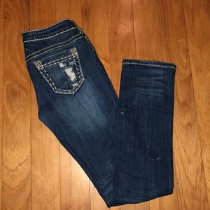 Antique Rivet Straight Leg Jean Sz 27R